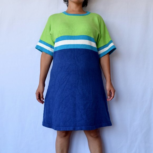 dELiA*s Green and Blue Mini Dress - Picture 5 of 9